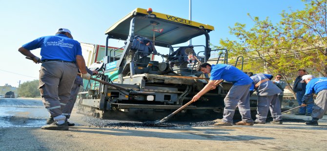 Aliağa Belediyesi’nden 222 Bin Ton Asfalt