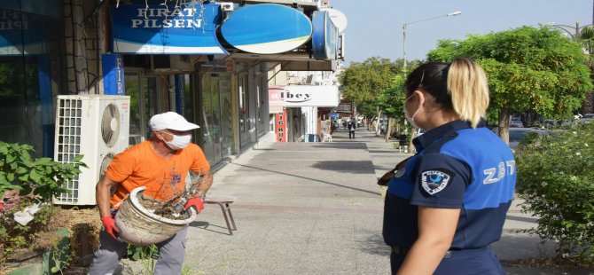 Aliağa’da Kaldırım İşgaline Geçit Yok