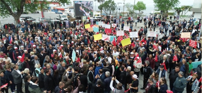 Tunç Soyer ve Şenol Aslanoğlu’na Dikili’de miting gibi karşılama