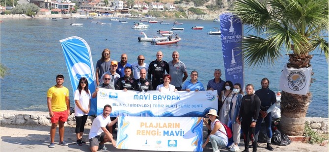 İzmir’de 41 halk plajının 40’ında Mavi Bayrak dalgalanıyor