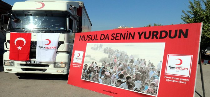 Kızılay’dan, Musul’a 20 TIR Dolusu İnsanı Yardım