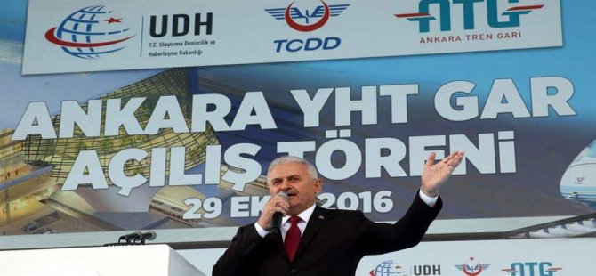 Başbakan Yıldırım: Türkiye’yi Hızlı Tren Ağlarıyla Birleştirdik