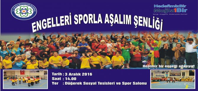 Engelleri Sporla Aşalım Şenliği 3 Aralık’ta