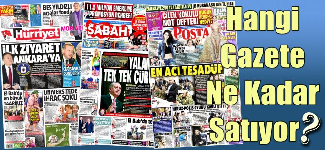 Hangi Gazete Ne Kadar Satıyor? 23 Ocak – 29 Ocak 2017