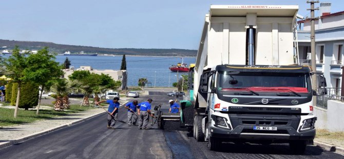 Yalı Mahallesi’nde Asfaltlama Çalışmaları Devam Ediyor