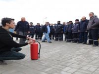 Gaziemir’de Personele Yangın Eğitimi